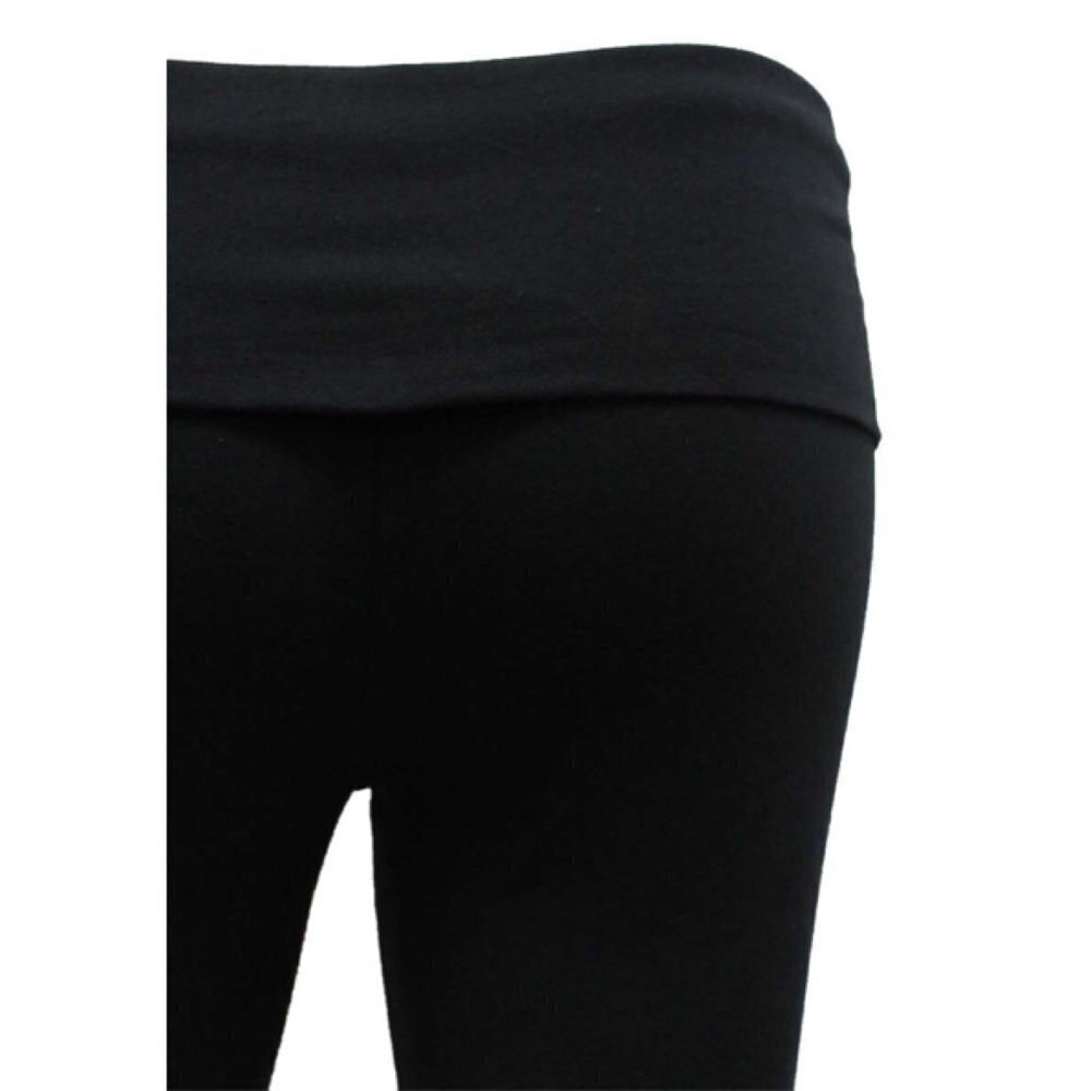 ❤️🔥Fold Over Lounge Yoga Flare Pants Navy Blue 2122 - Picture 3 of 3